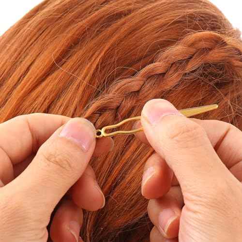 Bewudy 6 Pcs Interlocking Tool for Locs, Interlocking Dreadlock Tool, Sisterlock Retighten Tool, Crochet Needle for Maintaining Your Dreadlocks Hair Extensions Styling Tools