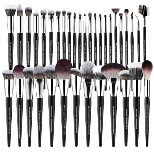 Bueart Design 36Pcs PRO Grade Makeup Brush Set with Super Holder,for discerning beauty enthusiasts&professionals Makeup Artist Crafted for your ultimate instrument for flawless,pro-grade artistry