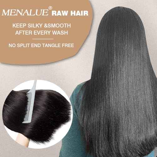 16A Straight Bundles Human Hair 16 18 20 Inch 100% Unprocessed Raw Vietnamese Human Hair Bundles Straight Weave 3 Bundles Remy Virgin Hair Bundles Deals Natural Black Color