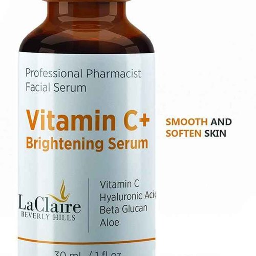 LaClaire Vitamin C+ serum 3-Pack, Strong vitamin C serum, brightening serum for face, topical facial serum with Hyaluronic acid, Vitamin C facial brightening serum, Vitamin C+, Made in the USA