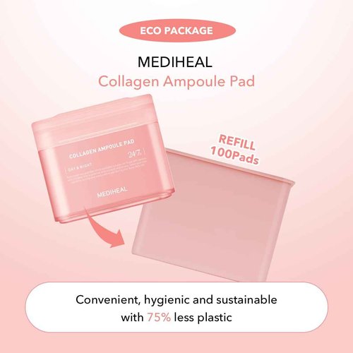 MEDIHEAL Daily Collagen Ampoule Toner Pads (1+1)