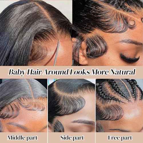 LICHANG Straight Lace Front Wigs Human Hair 13x4 Lace Frontal Wigs Human Hair 26 Inch