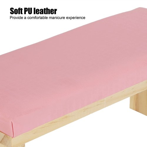 Nail Arm Rest,Nail Art Hand Pillow Mat,Nail Arm Rest for Acrylic Nails,Nail Stand Hand Cushion Soft PU Leather Wooden Stand Arm Rest Cushion Nail Arm Rest for Acrylic Nails Nails Supply for Nail Salon
