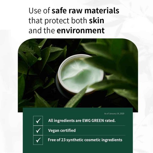 lapalette Calming Green Refresh Cream | Green tea | Hydrating for trouble and sensitive skin | Vegan Sticky-Free, Cruelty-Free, Paraben-Free | K-beauty 60ml/2.02 fl.oz.