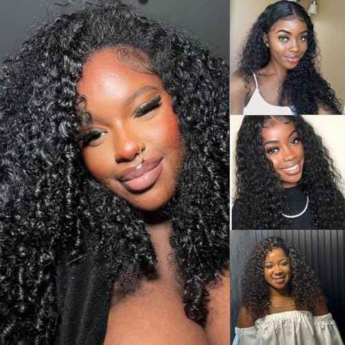 Burmese Curly Bundles Human Hair 22 Inches 100% Unprocessed Quick Weave 3c4a Water Wave with Spiral Curly End Real Human Hair Extensions Natural Black