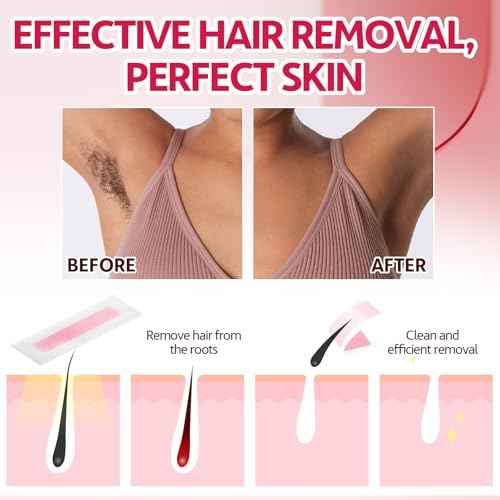 Wax Strips for Hair Removal, Wax Strips, Waxing Kit For Women Face, Body, Arms, Legs, Chest, Back, Bikini Wax Strips, Waxing Hair£¬Removeal Kit with 80PCS + 4 Calming Oil Wipes