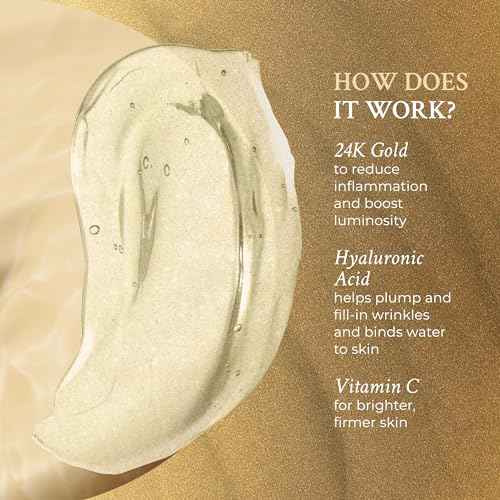 PRAI Beauty 24K Gold Caviar Wrinkle Repair Serum for Face | Anti-Aging Serum with Hyaluronic Acid to Plump and Fill In Wrinkles | Anti-Wrinkle Serum with Vitamin C for Brighter, Firmer Skin | 1.0 Oz