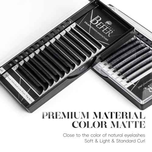 Volume Lash Extensions 0.05D,Blooming Eyelash Extension Mix-8-15mm, Easy Fan Volume Lashes Fluffy Soft, D Curl Matte Black Self Fanning Lash Extension Professional Eyelash Extensions
