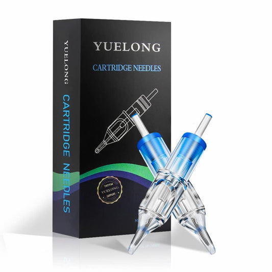 Tattoo Cartridge Needles- Yuelong 20PCS New Revolution Disposable Tattoo Needle Cartridge 9 Round Shader for Tattoo Needles,Tattoo Machine Kit,Tattoo Supplies (1209RS)