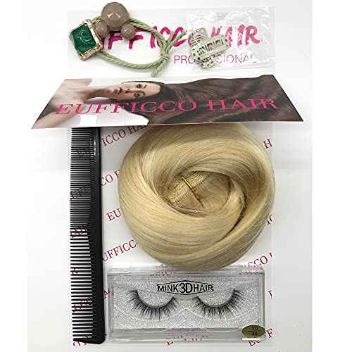 Real Human Hair Lace Clip In Hair Extensions Thick Ends 20inch 120g Color Bleach Blonde #60 Remy Hair Extensions