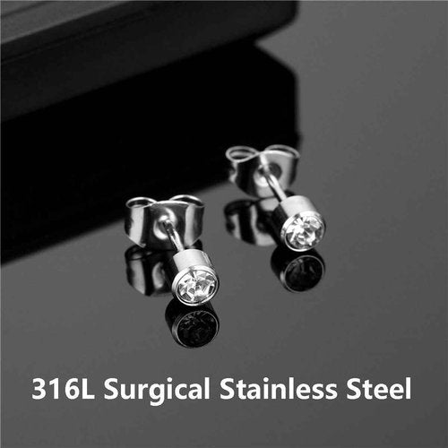 Professional Ear Piercing Gun Kit with 6 Pairs S925 Sterling Silver Earrings (18K Yellow Gold Plated)+10 Pairs 316L Surgical Stainless Steel Gun Stud Earrings
