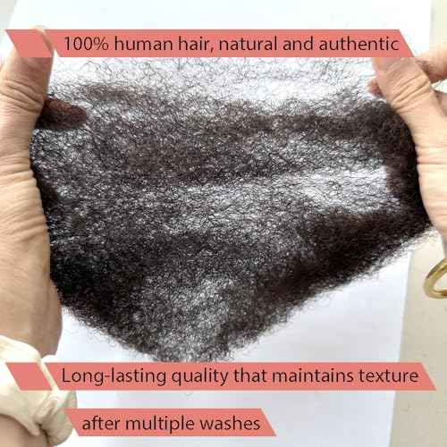 Tight Afro Kinky Human Hair for Dreadlocks,Ideal for Making Locs,Repair Extensions,Twist or Braids 4 Bundles/Package Darker Brown #2 16inch