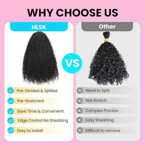 Afro Kinky Curly Knotless Pre-Separated Crochet Hair Extensions 140G Micro Pre Looped Crochet Human Hair Extensions Curly 100% Human Hair Extensions Natural Color (Natural Black(140g), 16 Inch)