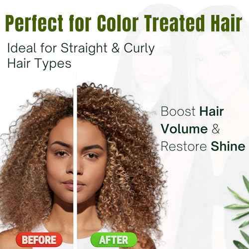 Organic Sulfate-Free Tea Tree Shampoo for Curly, Thinning, Color-Treated & Dry Hair ? Hair Growth, Frizz Control, Hydration & Volume ? Natural Moisturizing Shampoo for Men & Women