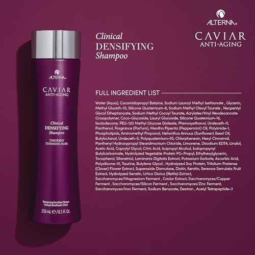 Alterna Caviar Anti-Aging Clinical Densifying Shampoo, For Fine, Thinning Hair, Thickens Hair, Protects Scalp, Sulfate Free