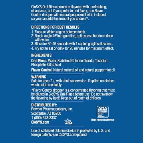 CloSYS Ultra Sensitive Mouthwash, Pack of 48 Perfect for Dental Offices, Unflavored Alcohol Free, Dye Free, pH Balanced, Helps Soothe Entire Mouth, 3.4oz Mouth Rinse TSA Approved
