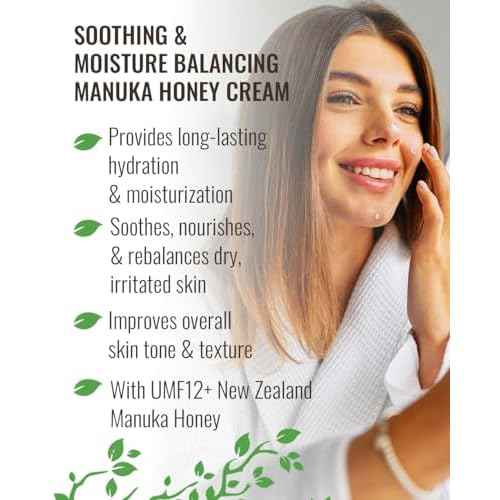 Wild Naturals Manuka Honey Moisturizer for Dry, Sensitive Skin ? Eczema Relief Face Cream ? Soothing Cream for Redness & Irritation ? Face, Hand & Body Moisturizer for Women & Men