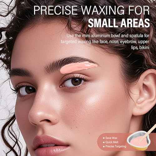 KeShi Waxing Kit, Painless Hair Removal Wax Warmer with 6 Bags Hard WaxBeans for Full Body, Legs, Face, Eyebrows & Bikini? Ideal for Both Women & Men(Blush)