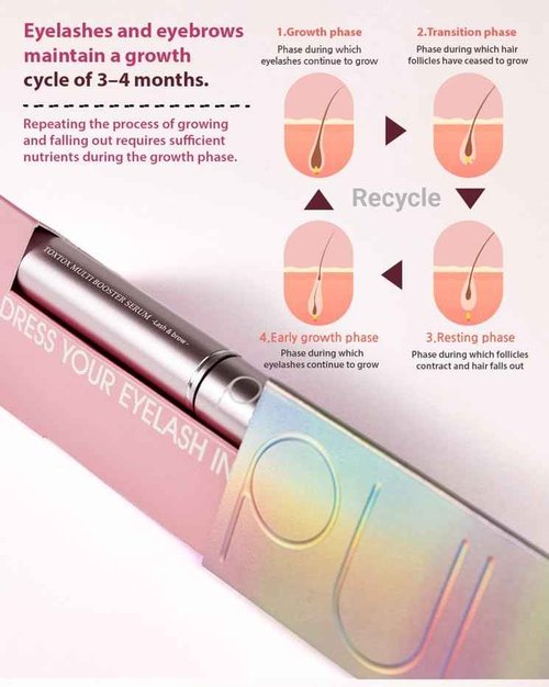 PULUK TOXTOX MULTI BOOSTER SERUM 5ml, Eyelash Growth Serum, Eyelash Conditioner, Lash & Brow Serum