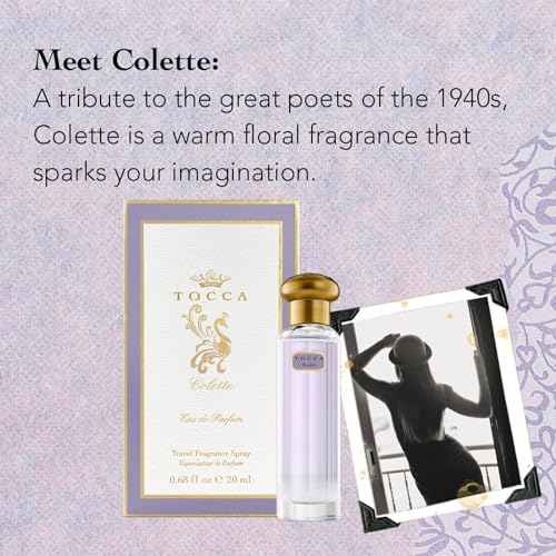 Tocca Women's Perfume, Colette Fragrance, 0.68 oz. (20 ml) - Warm Floral, Bergamot, Sandalwood, Pink Peppercorn