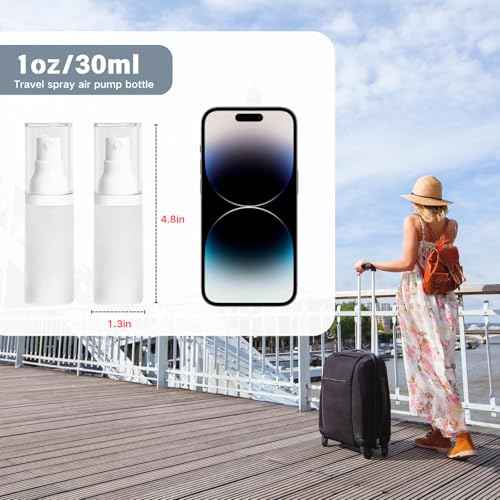 1oz/30ml-Small Spray Bottle 360¡Æ Angle Work, Portable Refillable Leak Proof Travel Mini Spray Bottle.For Perfume Toner Hair spray Facial Moisturizing ¡¼1oz/30ml-(Pack of 2) & Spary Bottle¡½