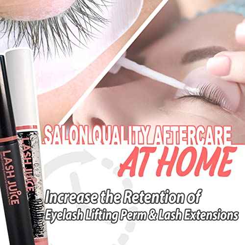 Lash Juice by Amber Lash, 3-in-1 Coating Essence and sealant for Eyelashes with Extensions and or Lift Perm, Protect and Nourish to Promote Healthy Eyelash 10ml / 0.34 fl oz Total(Double Take)