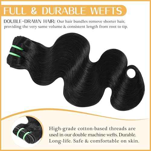 Raw Vietnamese Bundles Human Hair 22 Inch Body Wave Sew In Thick Bundles Unprocessed Raw Vietnamese 100% Real Virgin Human Hair Bundles Bodywave Quick Weave Single Bundle for Black Women