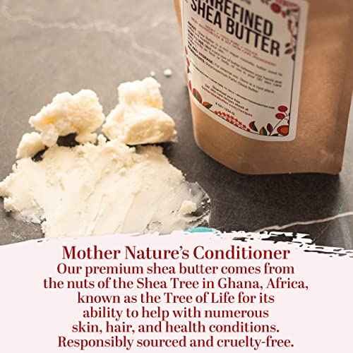 Shea Butter Body Butter Making Kit - DIY Kits for Adults (Raw Shea Butter, Almond Oil, Coconut Oil, 2 Jars) & Recipe Card with Link to Video Tutorial - Natural Whipped Body Lotion Making Kit