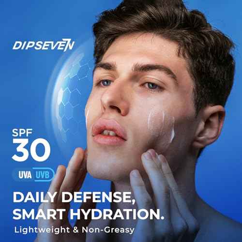 6 in 1 Face Cream With SPF for Men: Anti Aging Mens Face Moisturizer with SPF 30 - Hydrating Sunscreen for UV Protection & Dull Skin Daily Care - 1.7 fl oz