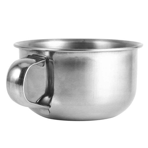 LAVEN Stainless Steel Men's Shave Soap Bowl Metal Shaving Soap Mug Bowl Cup Shaver Men Face Cleaning Soap Bowl