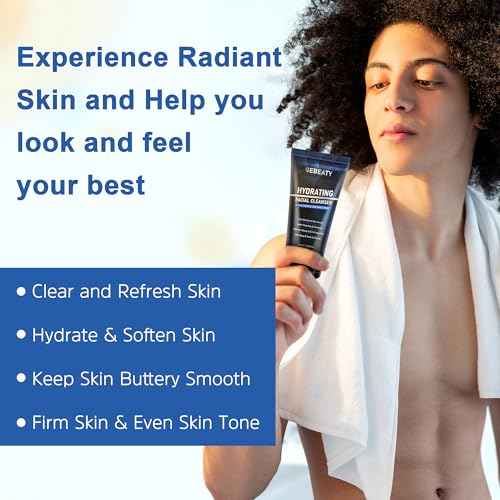 Mens Skin Care Kit,Skin Care for Men,Deep Hydrate,Moisturize,Firm Skin,Gentle Men's Facial Skin Care Routine Kit for Men Christmas Valentines Birthday Gifts for Him Boyfriend Husband Fathers Dad