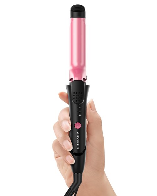 Dual Voltage 2 in 1 Curling Iron and Straightener, Mini Hair Styler with 1 Inch Ceramic Tourmaline, 30s Fast Heat to 450℉ Auto Shut-Off, Christmas Gift for Women, Worldwide 110-240V for All Hair Types