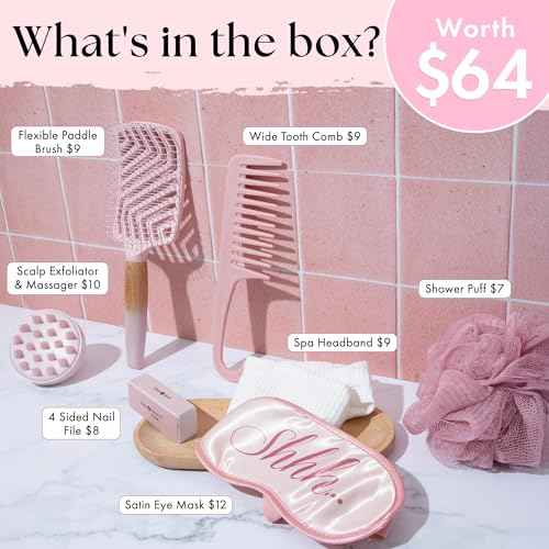 Lily England Self-Care Beauty Gift Set for Women - 7-Piece Luxury Spa Gifts for Moms, Sisters & Girls - Relaxing Womens Present Idea