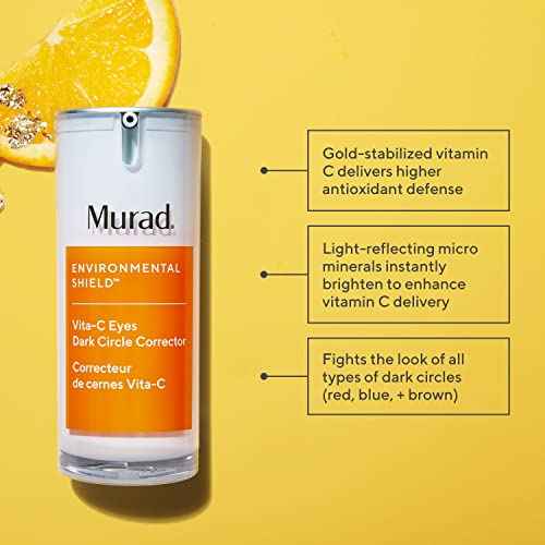 Murad Vita-C Eyes Dark Circle Corrector ? Gold-Stabilized Vitamin C, Algae, and Cucumber Eye Serum for Brightening, Reducing Puffiness, and Smoothing Fine Lines ? 0.5 Fl Oz