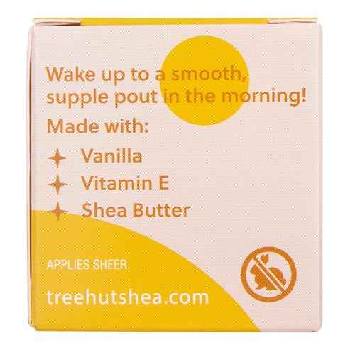 Tree Hut Vanilla Overnight Lip Mask, Deeply Hydrating Leave-On Treatment for Soft Lips, Self Care Essential, Holiday Gift & Stocking Stuffer, 6 oz