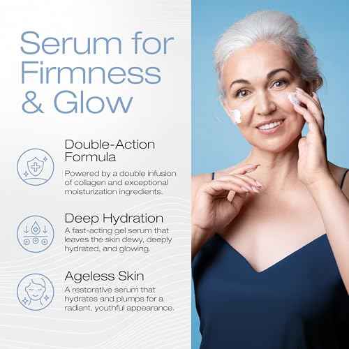 Collagen2 Double-Action Serum for Face Hyaluronic Acid and Matrixyl that Enhance Collagen Production, Reduce Fine Lines and Wrinkles, Fragrance-free, Paraben Free (1 .7 Oz)