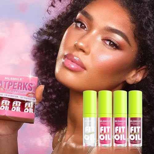 VolksRose 8pcs Lip Gloss Oil Set, Flavored Hydrating Lip Glow Oil, Lipgloss Lipoil Set for Women Girls Teens, Tinted Plumping Lip Gloss Packs, Fat Lip Oil Lip Balm for Dry Lips Nourishing