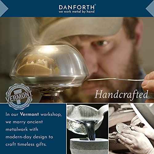 Danforth Wild Rose Hair Barrette ? Handcrafted Pewter Hair Barrettes For Women ? Thick Hair Clips For Women ? ¨ú¡± x 3 ¨ö¡±, Made In USA