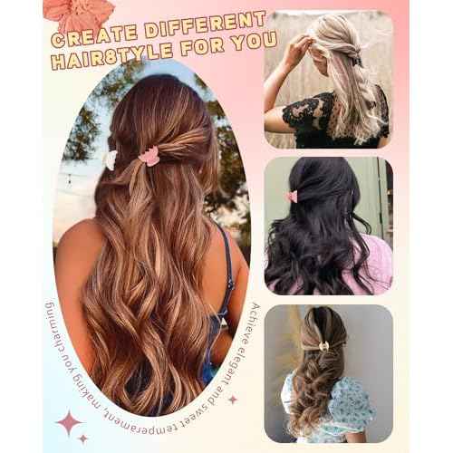 Claw Hair Clips Jaw Clamps - 12PCS Small Hair Claw Jaw Clamp for Thin Hair Styling Accessories Classic Hair Clamp for Women Girls(Solid color#1)