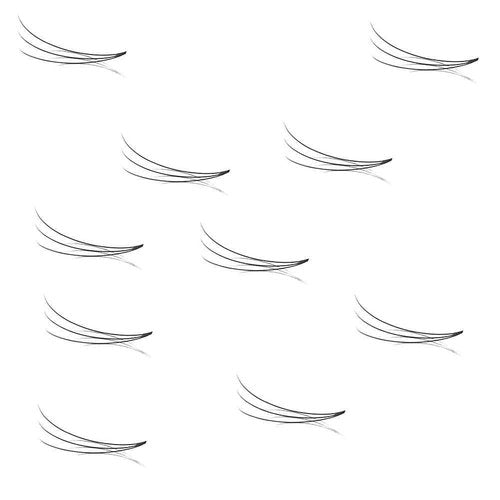 1000Fans Premade Fans Eyelashes Loose Lashes Premade 3D Fan/C-Curl/Thickness 0.07 mm/Eyelash Extension Volume Lash Fans (1000Fans, 14)