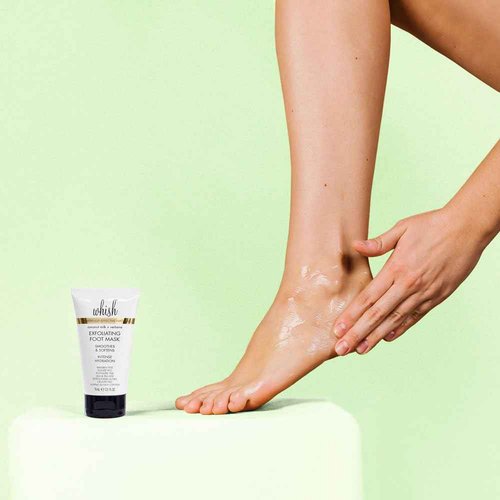 Whish Coconut Milk + Verbena Exfoliating Foot Mask - Smoothes & Softens, Intense Hydration