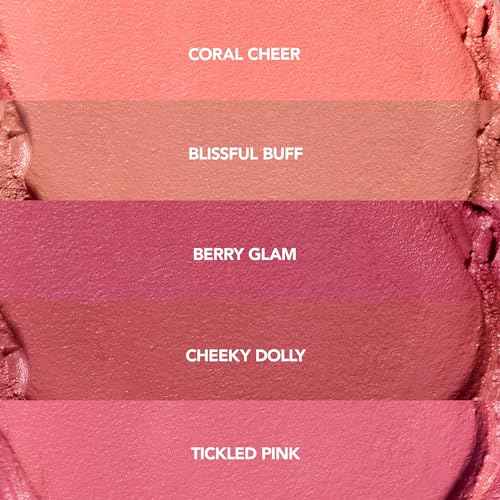 BUXOM Plump Shot Peptide Plumping Blush, Lightweight Matte Cream-to-Powder, Medium Buildable Color, Peptide-Infused Formula, Soft-Focus Finish, Cruelty-Free