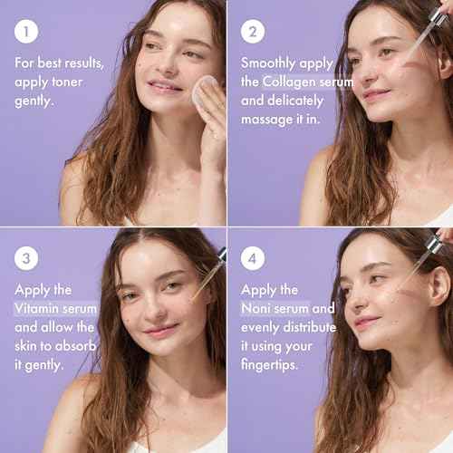 Serum - 3 step Everyday Solution - Collagen, Noni, Vitamin SET - Rejuvinate, Firmming, Radiance Boost, Moisturizing