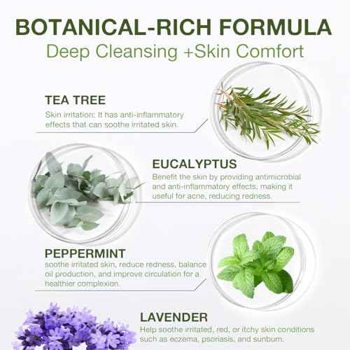 Tea Tree Antifungal Soap Bar ? Body Wash for Face & Body Acne, Folliculitis, Jock Itch, Ringworm, Athlete¡¯s Foot, Body Odor, Eczema ? 2¡¿4.1 oz