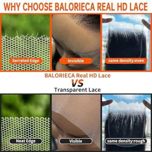 4x4 Real HD Lace Closure Pre Plucked Baby Hair 4x4 Straight Lace Closure for Black Women Natural Black Color(12 Inch, Straight)