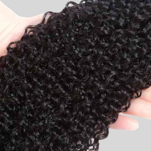 Water Wave Human Hair Bundles 12 14 16 Inch Black 3 Bundles Deals for Black Women Virgin Human Hair 12A Double Weft Quick Brazilian Hair Weave
