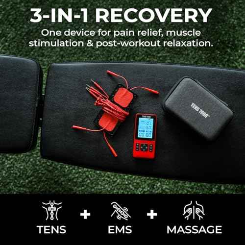 TENS 7000 Sport Recovery Muscle Stimulator - Dual-Channel TENS + EMS + Massage Machine with 42 Built-in Programs, 20 Intensity Levels & USB-C Rechargeable, for Muscle Pain Relief & Athletic Recovery