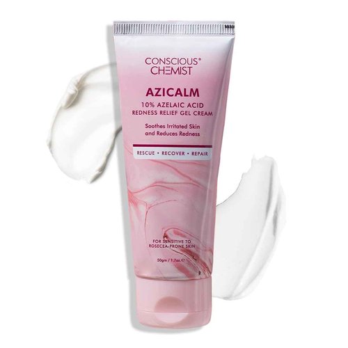 Conscious Chemist® 10% Azelaic Acid Cream 50g | Face Moisturizer for Acne-Prone Skin, Redness Relief & Irritation | For Men & Women | All Skin Types | Azicalm