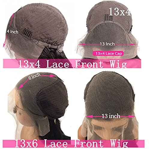 MISSJAY 18 inch Burgundy Lace Front Wigs, Body Wave Glueless HD Lace Frontal with 13x6 Hd Lace Front and 180 Density