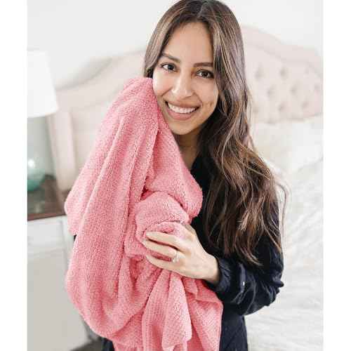 2 Packs Large Microfiber Hair Towels for Women, Super Absorbent & Quick Dry Hair Towel Wrap for Curly Long & Short Hair- Anti-Frizz Hair Turbans for Wet Hair£¨Coral Pink & Pink£© - 27.5''*39.4''